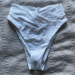 AERIE high wasted high leg bikini bottom NWT